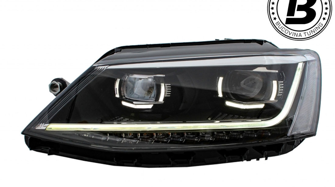 Faruri LED DRL compatibile cu VW Jetta Mk6 (11-17)