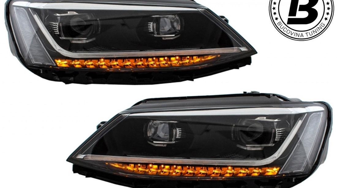 Faruri LED DRL compatibile cu VW Jetta Mk6 (11-17)