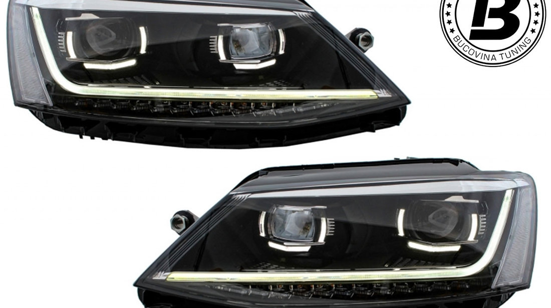 Faruri LED DRL compatibile cu VW Jetta Mk6 (11-17)