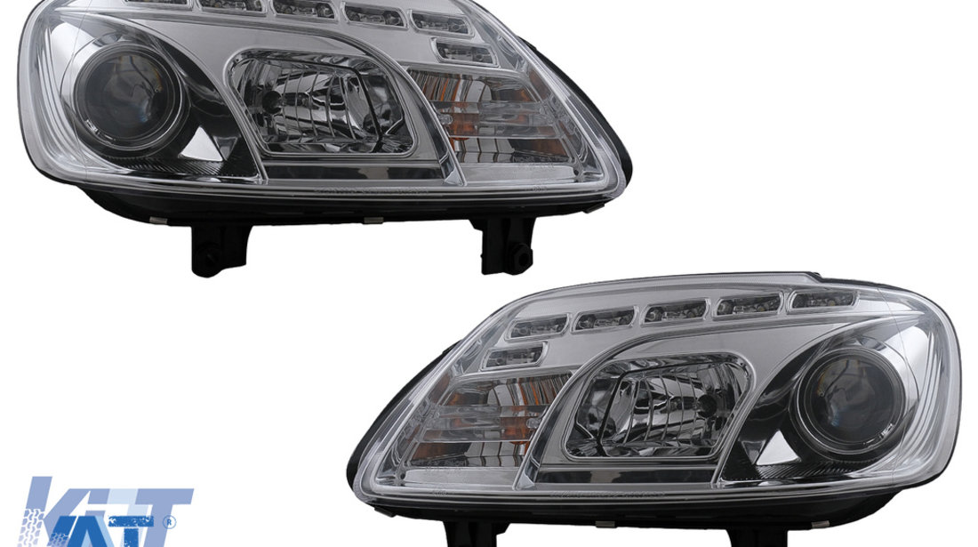 Faruri LED DRL DAYLIGHT compatibil cu VW Touran 1T Caddy (02.2003-10.2006) Crom