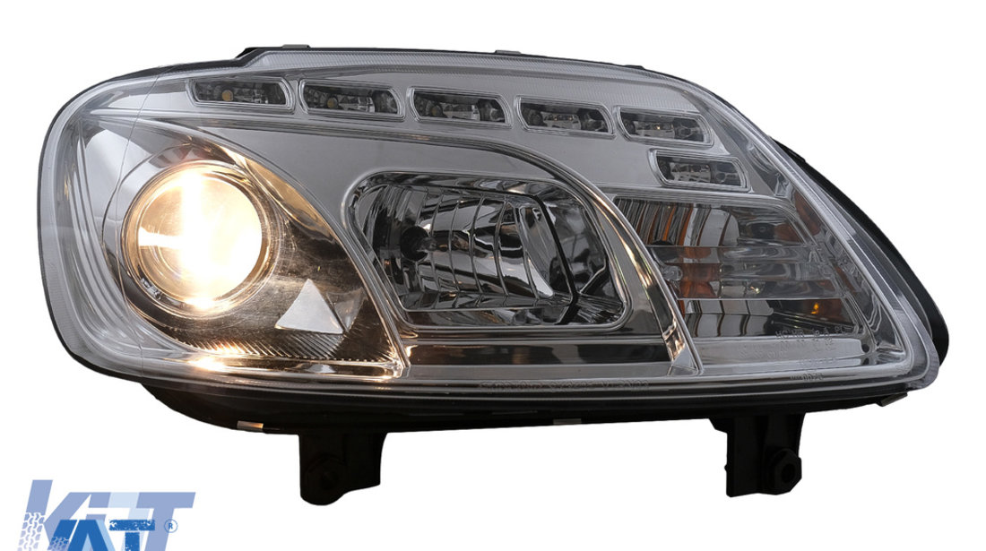 Faruri LED DRL DAYLIGHT compatibil cu VW Touran 1T Caddy (02.2003-10.2006) Crom