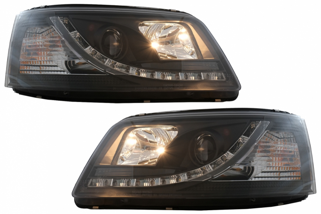 Faruri LED DRL Daylight compatibil cu VW Transporter T5 (04.03-08.09) HLVWT5DRLB