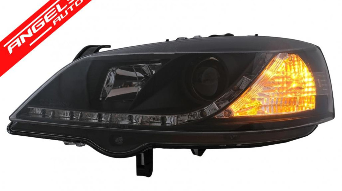 Faruri LED DRL Opel Astra G (09.1997-02.2004) Negru