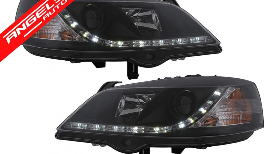 Faruri LED DRL Opel Astra G (09.1997-02.2004) Negru