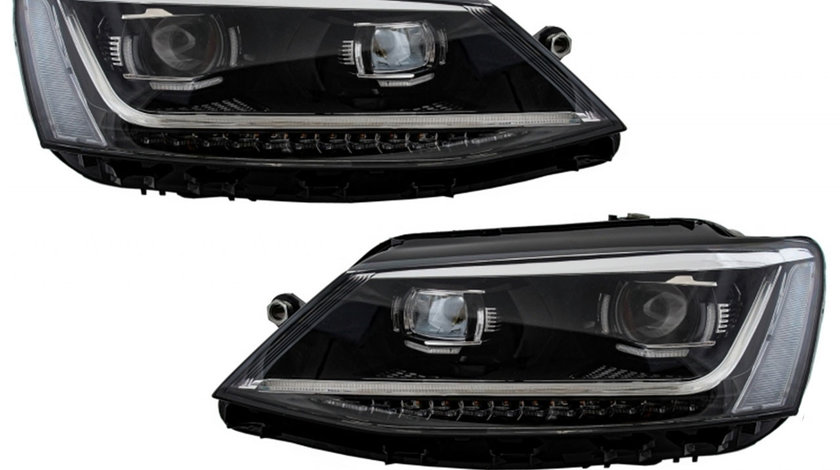 Faruri LED DRL VW Jetta Mk6 (11-17) Matrix Design