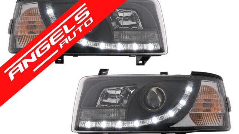 Faruri LED DRL VW Transporter T4 (1990-2003) Negru