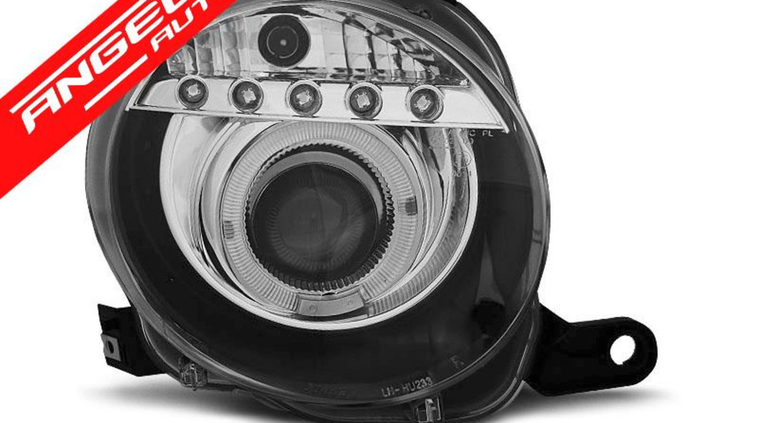 Faruri LED FIAT 500 2007-2015 Black