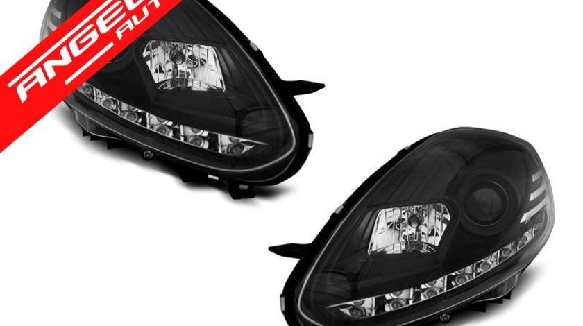 Faruri LED FIAT PUNTO EVO 2009-2012 Black Design