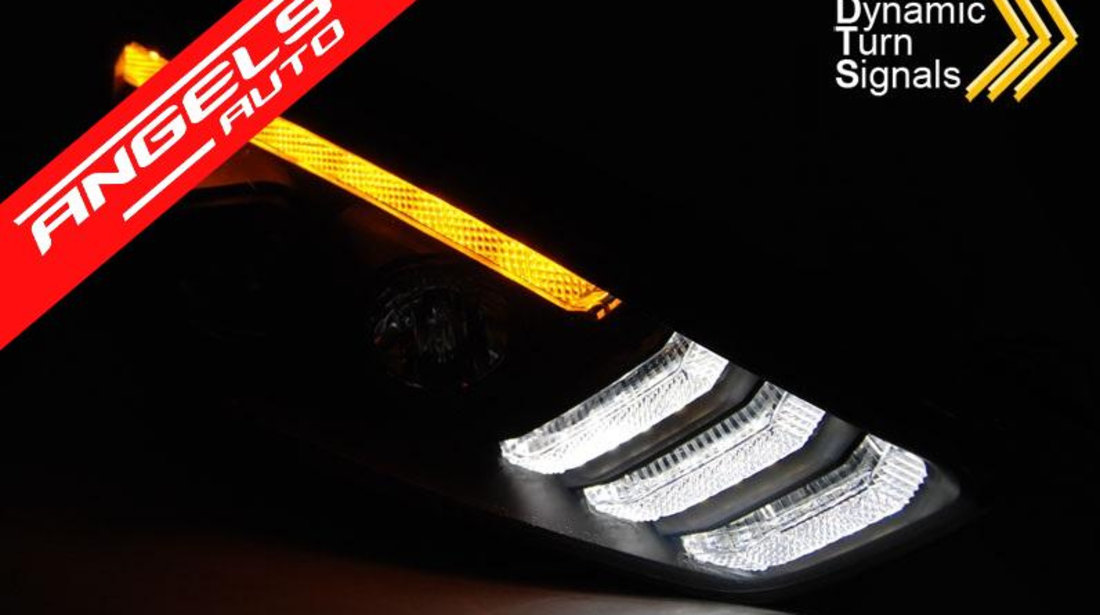 Faruri LED FORD FOCUS MK3 2015-2018 Black Semnal LED