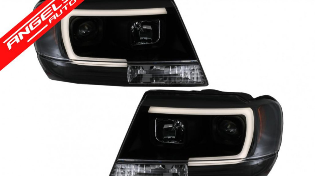 Faruri LED Jeep Grand Cherokee (1999-up) Tube Light Negru