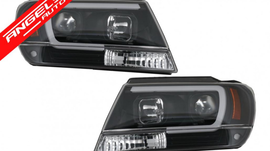 Faruri LED Jeep Grand Cherokee (1999-up) Tube Light Negru