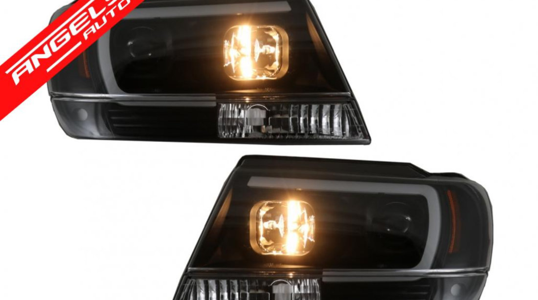 Faruri LED Jeep Grand Cherokee (1999-up) Tube Light Negru