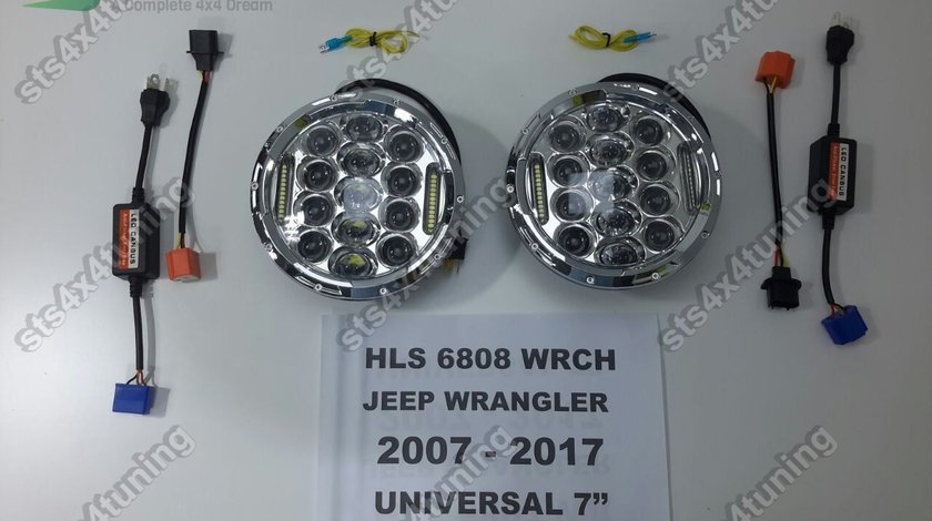 FARURI LED JEEP WRANGLER JK 2007-2017 CROM [V5]