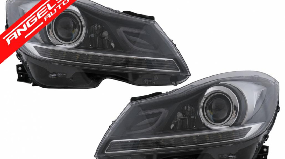 Faruri LED Mercedes C-Class W204 Facelift 2011-2014 Semnal Dinamic