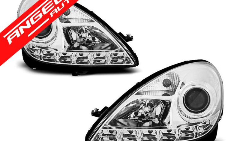 Faruri LED Mercedes SLK R171 2004-2011 Crom