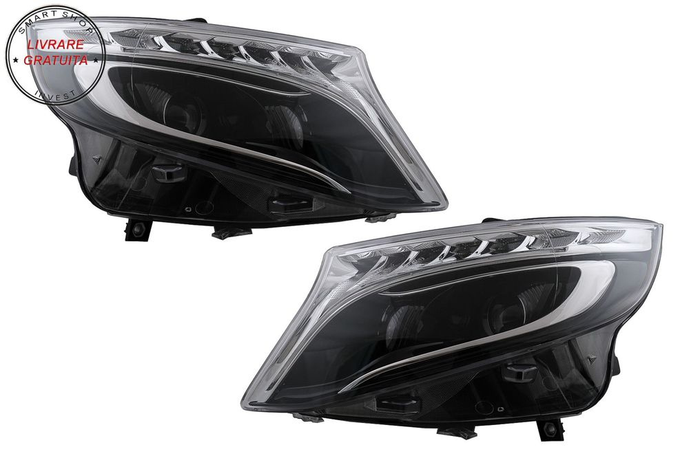 Faruri LED Mercedes V-Class W447 Vito (2014-2017) Negru- livrare gratuita
