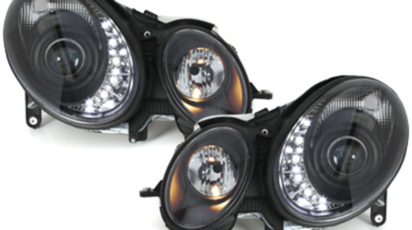 Faruri LED Mercedes W211 E-Class 2006-2008 negru