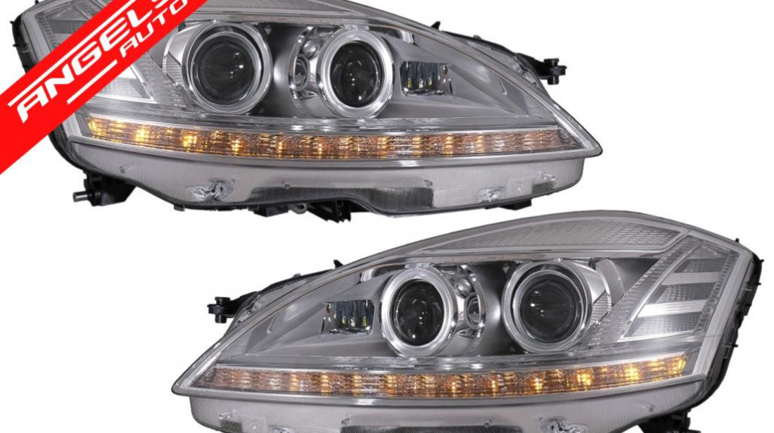 Faruri LED Mercedes W221(2005-2009) Facelift Look Semnalizare Dinamica