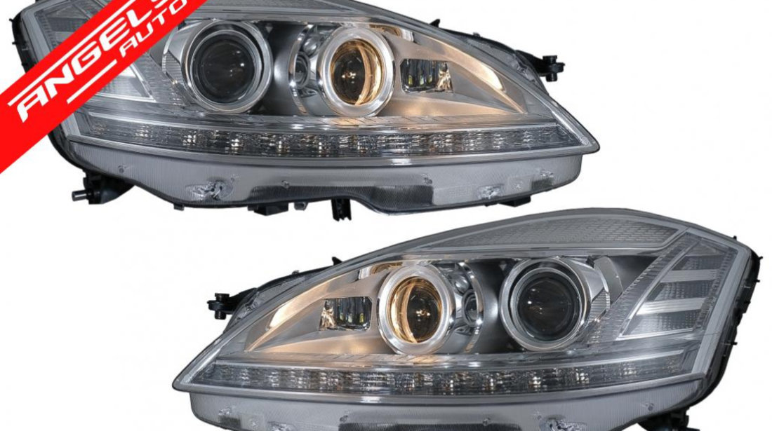 Faruri LED Mercedes W221(2005-2009) Facelift Look Semnalizare Dinamica