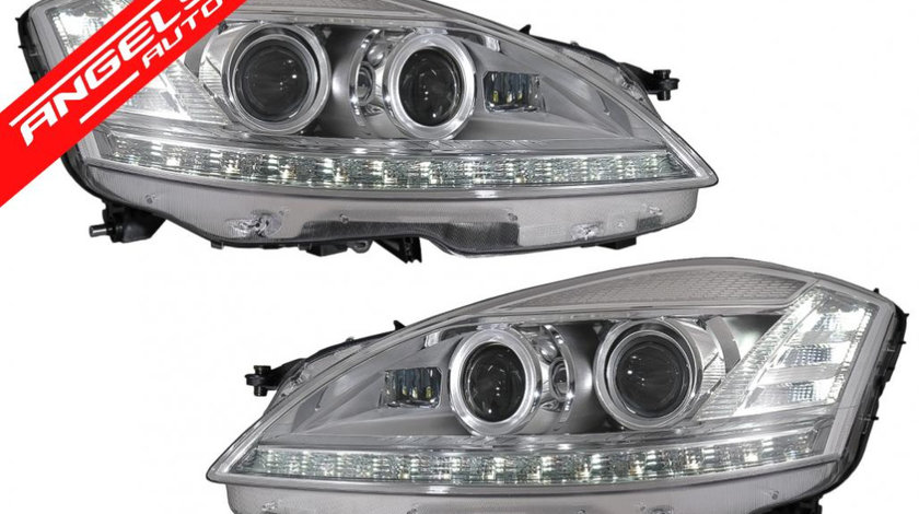 Faruri LED Mercedes W221(2005-2009) Facelift Look Semnalizare Dinamica