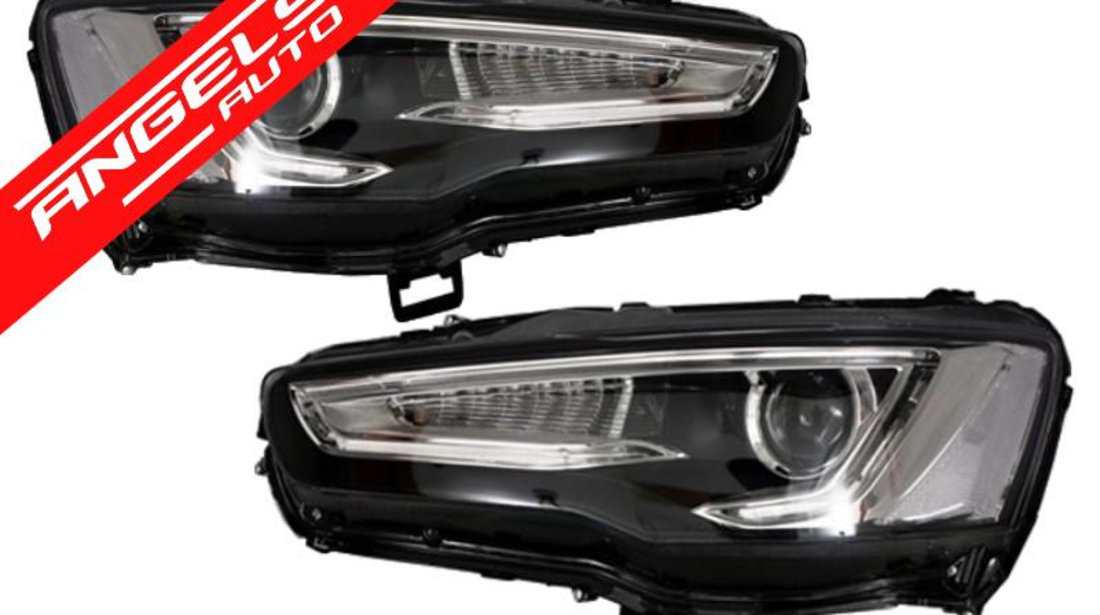 Faruri LED Mitsubishi Lancer 07-17 Dual Proiector Semnal Secvential