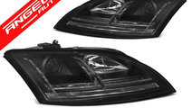 Faruri LED Negru SEQ potrivite pentru AUDI TT 06-1...