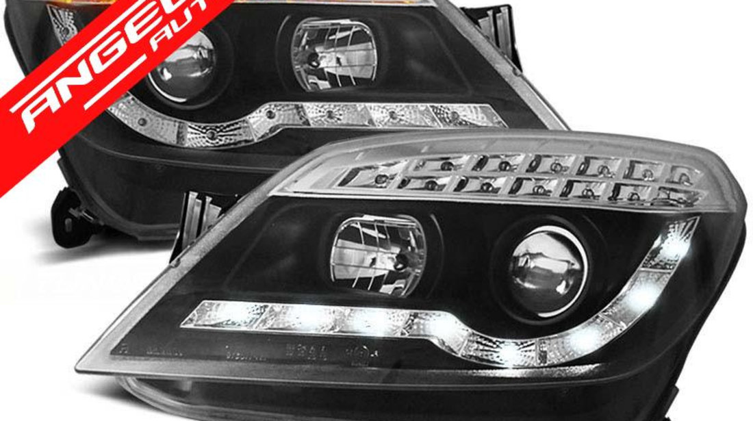 Faruri LED Opel Astra H 2004-2010 Fundal Negru Semnal LED