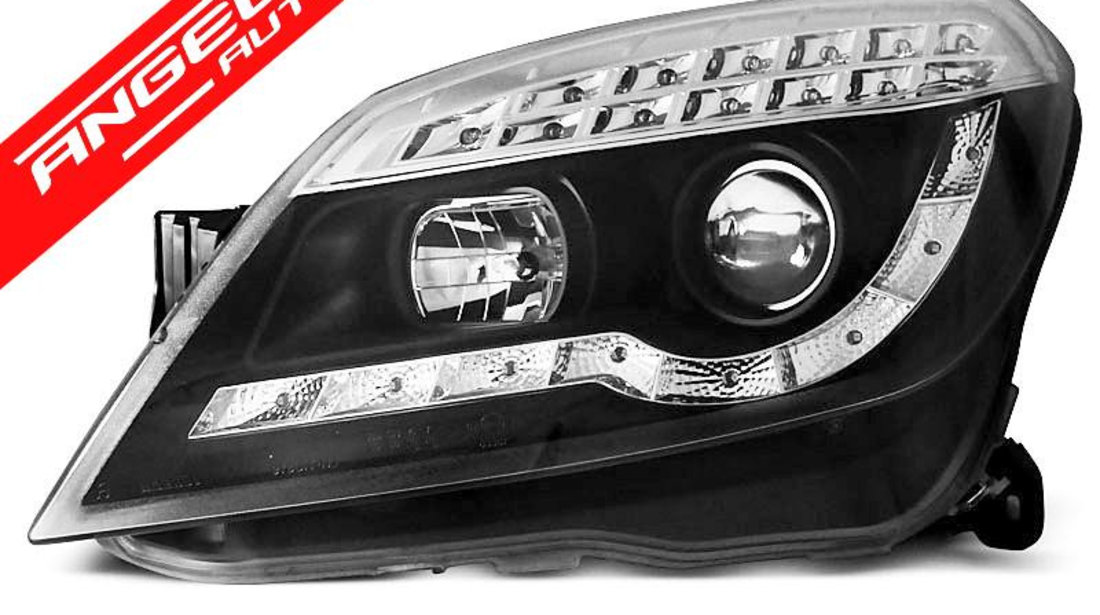 Faruri LED Opel Astra H 2004-2010 Fundal Negru Semnal LED