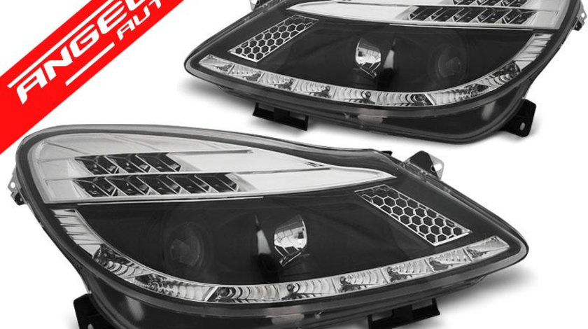 Faruri LED Opel Corsa D 2004-2011 Negru Semnal LED