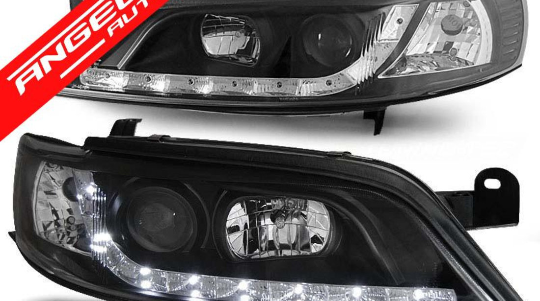 Faruri LED Opel Vectra B 1999-2002 Fundal Negru