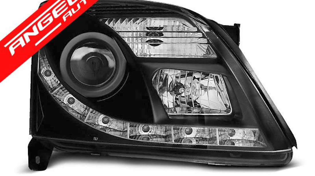 Faruri LED Opel Vectra C 2002-2005 DRL Negru