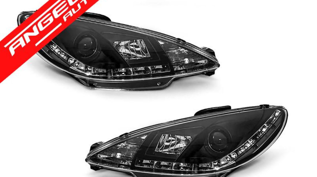 Faruri LED Peugeot 206 1998-2002 Negru