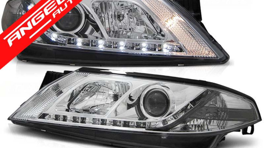 Faruri LED Renault Laguna 2 2001-2005 Crom