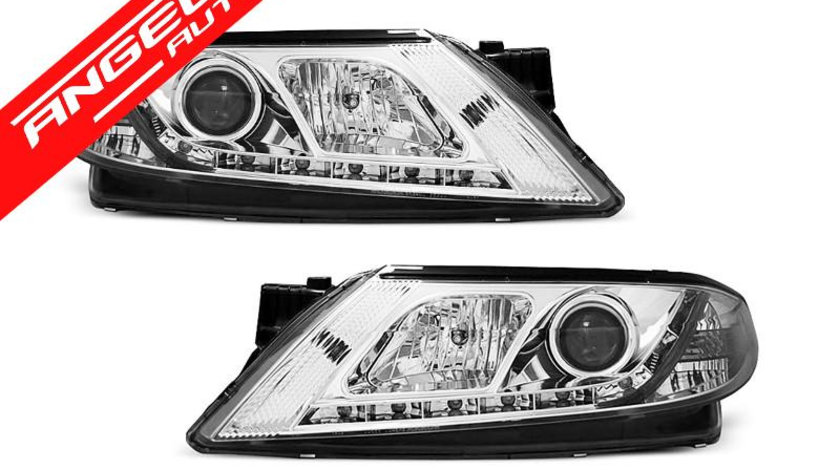 Faruri LED Renault Laguna 2 2001-2005 Crom