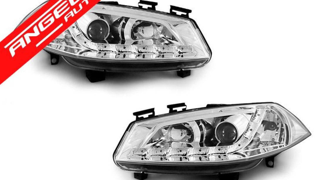 Faruri LED Renault Megane II 2002-2005 Crom