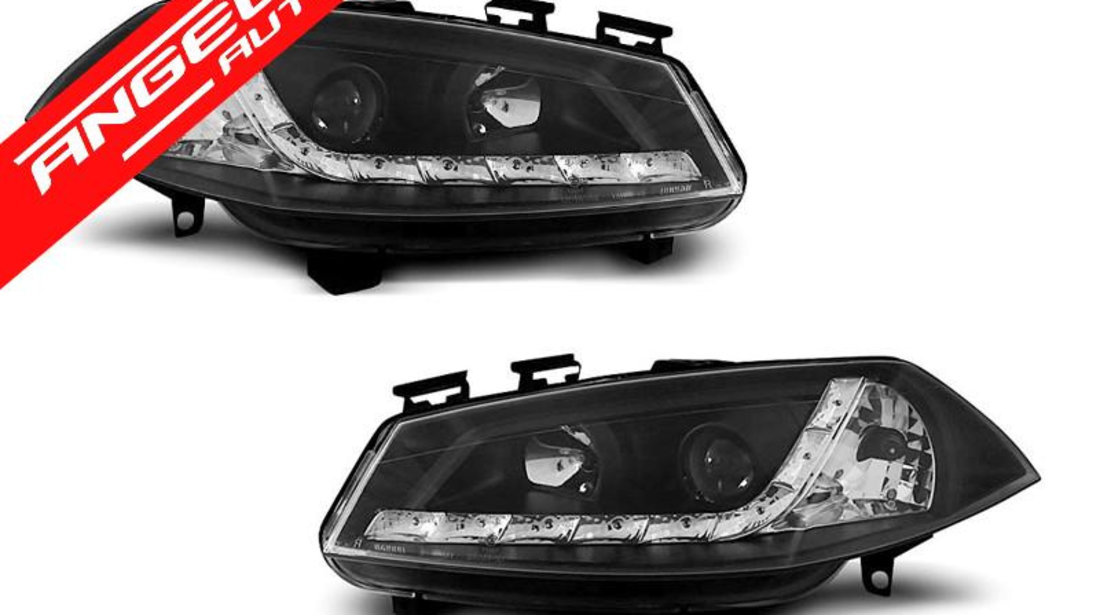 Faruri LED Renault Megane II 2002-2005 Negru