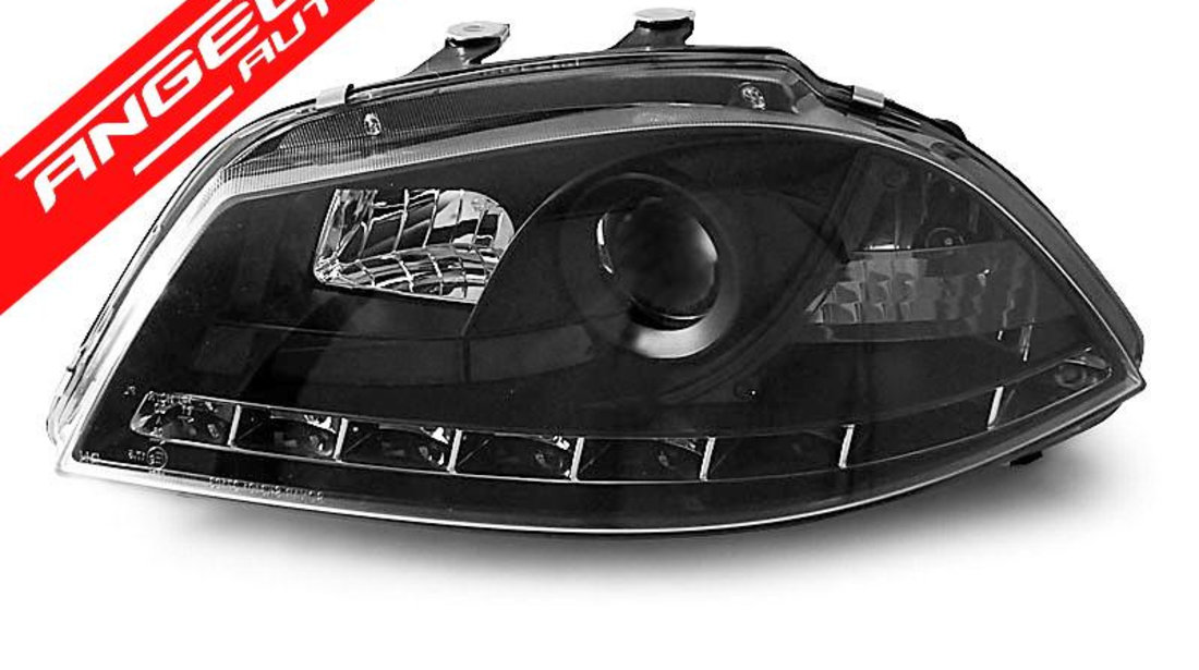 Faruri LED SEAT IBIZA 6L 2002-2008 Black