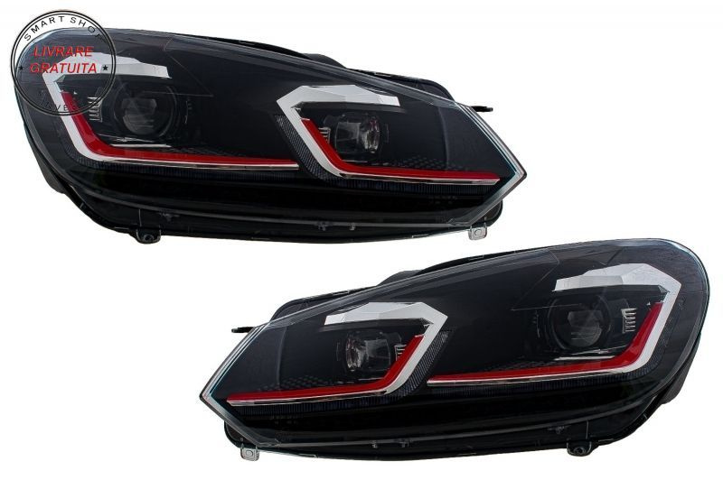 Faruri LED si Stopuri FULL LED VW Golf 6 VI (2008-2013) Facelift G7.5 GTI Design R- livrare gratuita