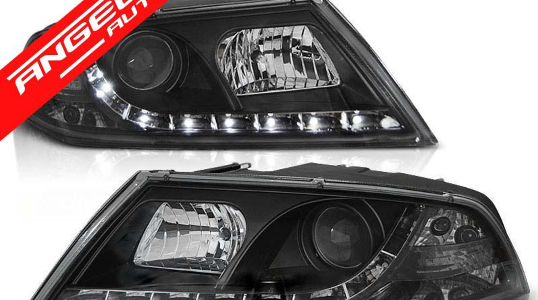 Faruri LED SKODA OCTAVIA 2 2004-2008 Black