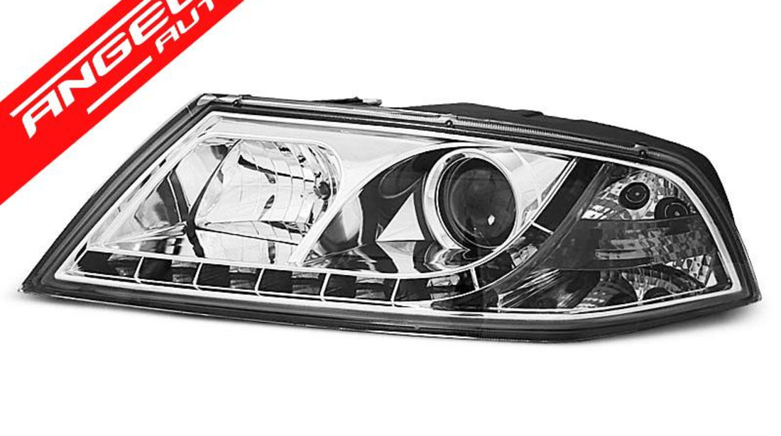 Faruri LED Skoda Octavia 2 2004-2008 Crom Xenon