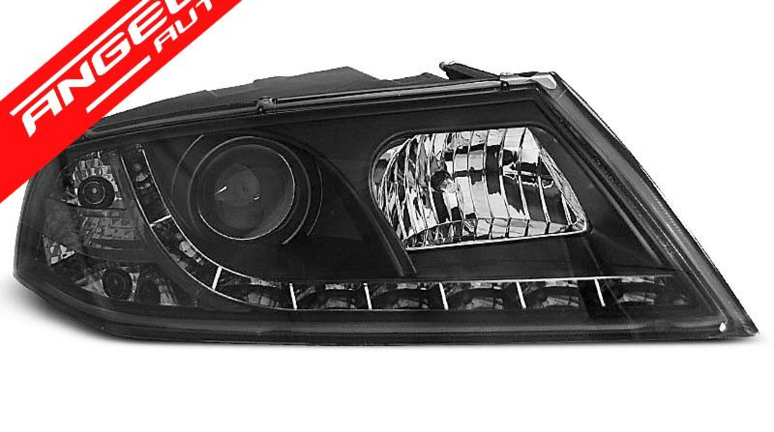 Faruri LED Skoda Octavia 2 2004-2008 Negru Xenon