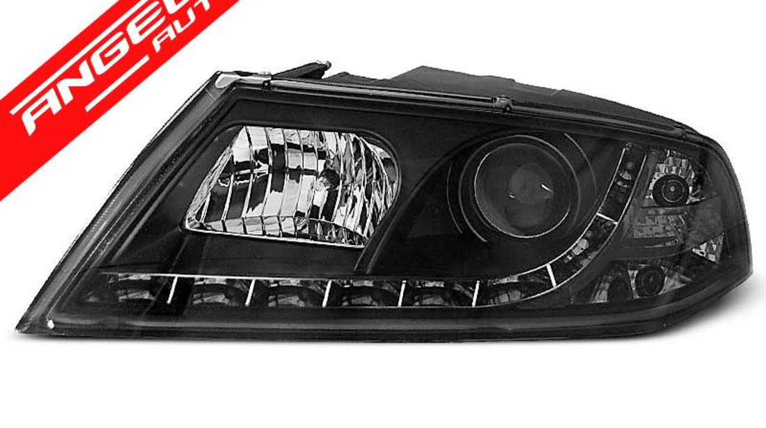 Faruri LED Skoda Octavia 2 2004-2008 Negru Xenon