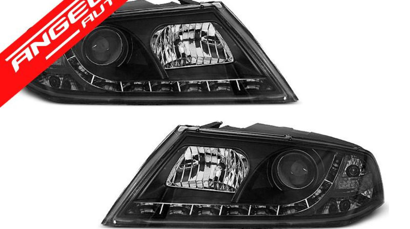 Faruri LED Skoda Octavia 2 2004-2008 Negru Xenon