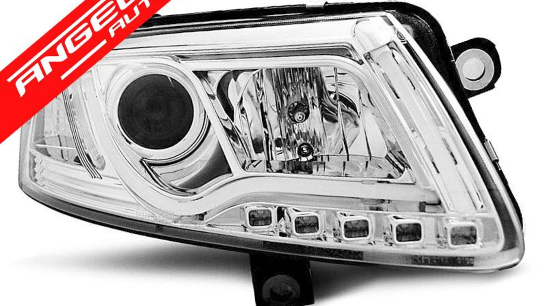 Faruri LED Tube Light AUDI A6 C6 2004-2008 Xenon Crom