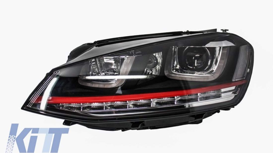 Faruri LED Volkswagen Golf 7 2012-up R20 GTI Design Semnal LED