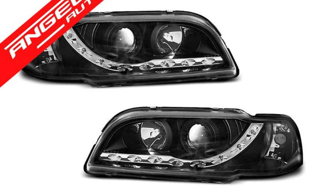 Faruri LED Volvo S40 V40 1996-2000 Negru