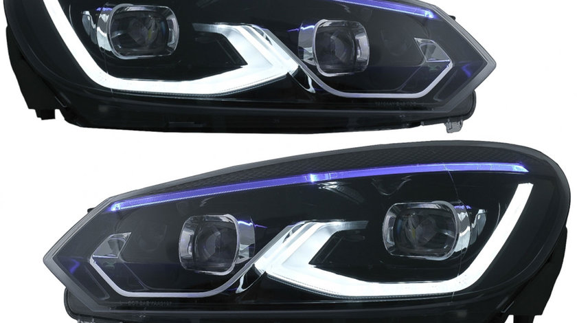 Faruri LED VW Golf 6 VI (2008-2013) conversie Golf 8 Look