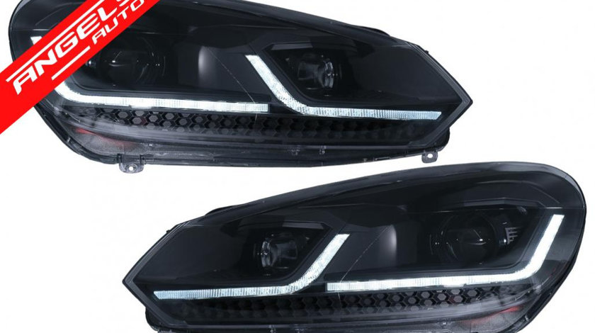 Faruri LED VW Golf 6 VI (2008-2013) Look Semnalizare Secventiala LHD