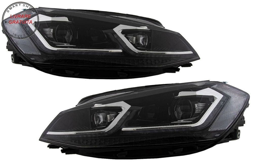 Faruri LED VW Golf 7.5 VII Facelift (2017-up) cu Semnal Dinamic- livrare gratuita