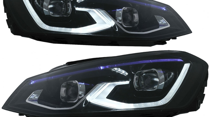 Faruri LED VW Golf 7 VII (2012-2017) conversie Golf 8 Look